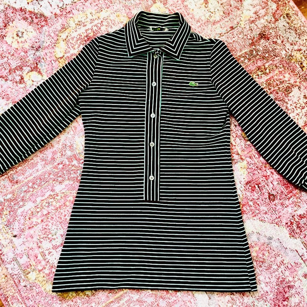 Vintage Lacoste knit chemise dress